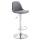 Barhocker HLO-CP24 Vollgepolstert Kunstleder ~ grau Barhocker HLO-CP24 Vollgepolstert Kunstleder ~ grau