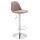 Barhocker HLO-CP24 Stoff ~ taupe