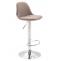 Barhocker HLO-CP24 Stoff ~ taupe