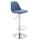 Barhocker HLO-CP24 Stoff ~ blau