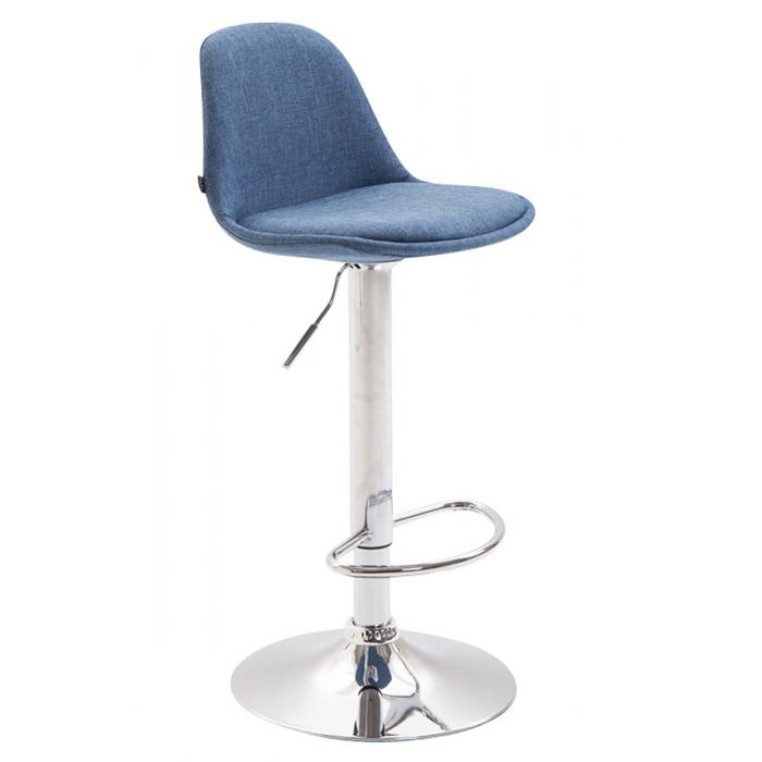 Barhocker HLO-CP24 Stoff ~ blau