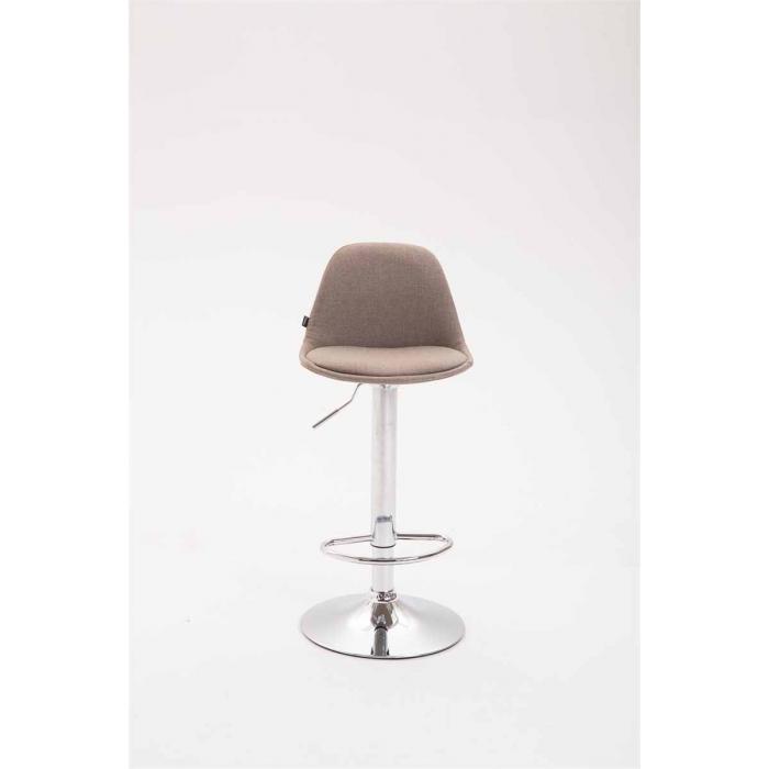 Barhocker HLO-CP24 Stoff ~ taupe