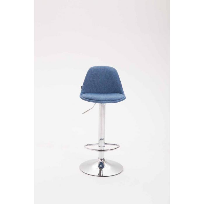 Barhocker HLO-CP24 Stoff ~ blau