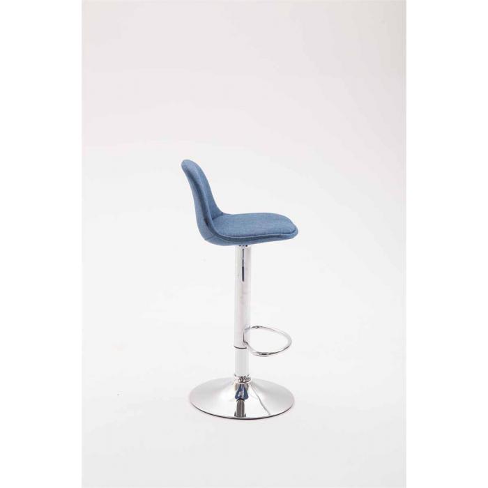 Barhocker HLO-CP24 Stoff ~ blau