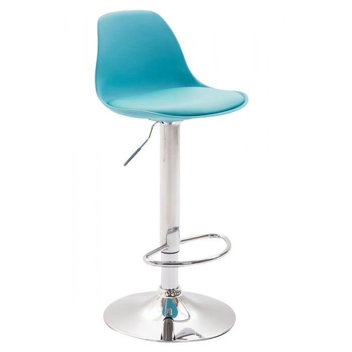 Barhocker HLO-CP24 Kunstleder ~ blau