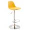 Barhocker HLO-CP24 Kunstleder ~ gelb