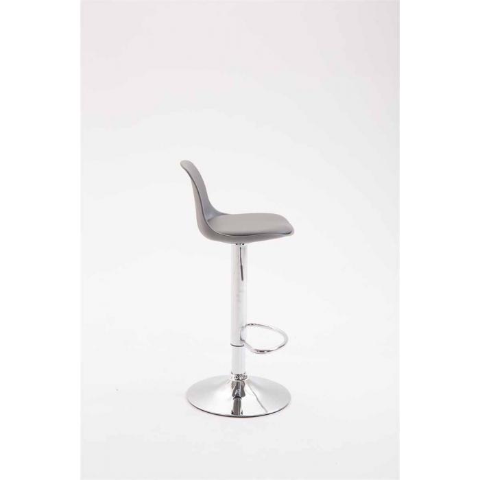 Barhocker HLO-CP24 Kunstleder ~ grau