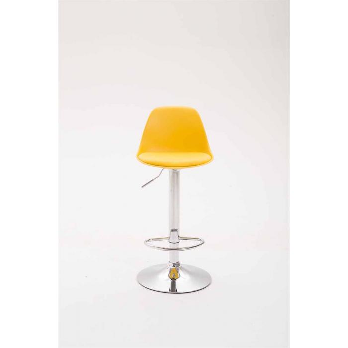 Barhocker HLO-CP24 Kunstleder ~ gelb