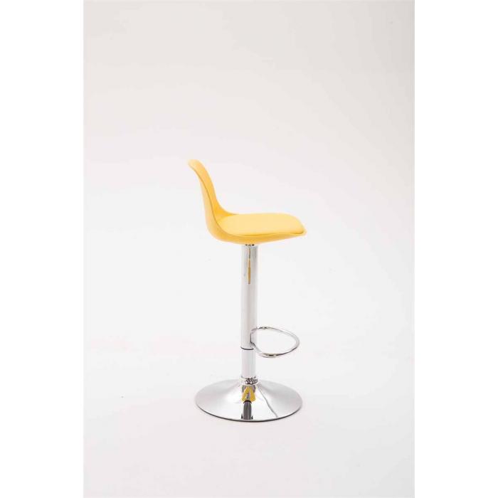 Barhocker HLO-CP24 Kunstleder ~ gelb