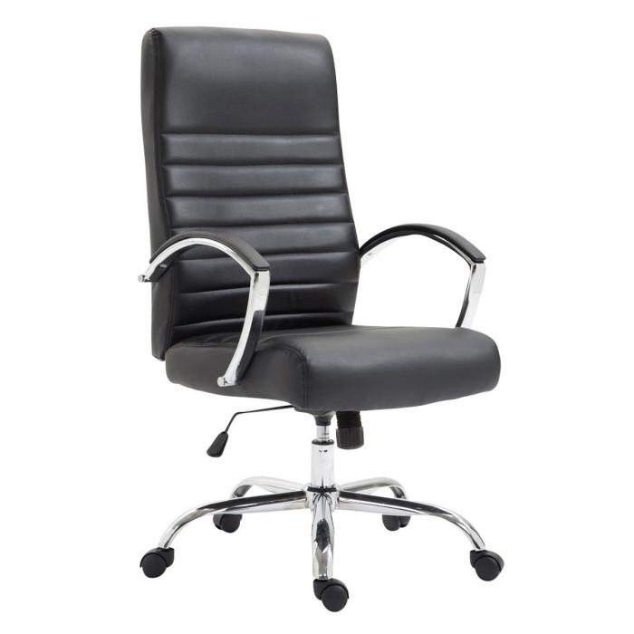 Brostuhl HLO-CP83 Kunstleder ~ schwarz
