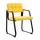 Besucherstuhl HLO-CP22 B Kunstleder ~ gelb