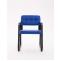 Besucherstuhl HLO-CP22 B Kunstleder ~ blau