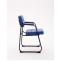 Besucherstuhl HLO-CP22 B Kunstleder ~ blau