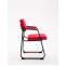 Besucherstuhl HLO-CP22 B Stoff ~ rot