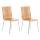 2er Set Besucherstuhl HLO-CP1 ~ eiche