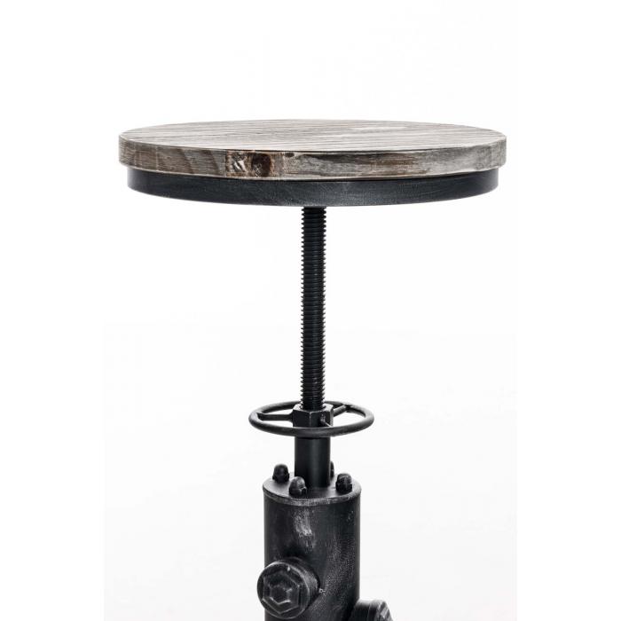 Barhocker HLO-CP70 Holz ~ antik silber
