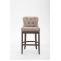 Barhocker HLO-CP26 Stoff, Antik ~ taupe