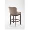 Barhocker HLO-CP26 Stoff, Antik ~ taupe