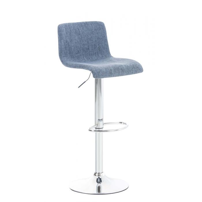Barhocker HLO-CP20 Stoff ~ blau