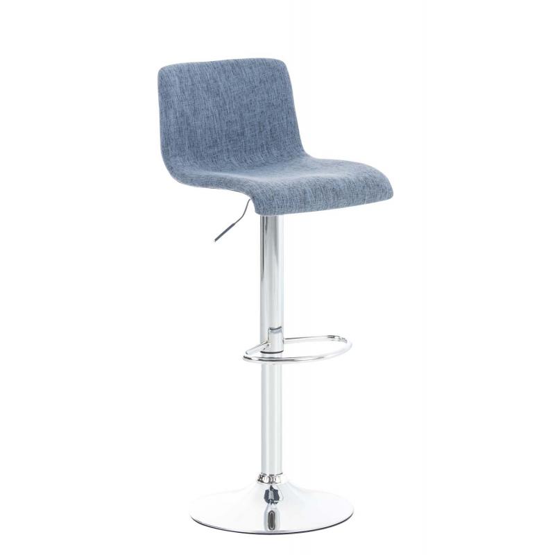 Barhocker HLO-CP20 Stoff ~ blau