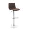 Barhocker HLO-CP20 Stoff ~ braun