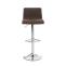 Barhocker HLO-CP20 Stoff ~ braun