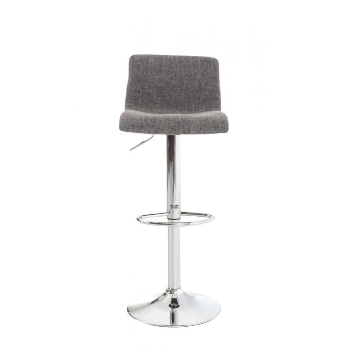 Barhocker HLO-CP20 Stoff ~ hellgrau