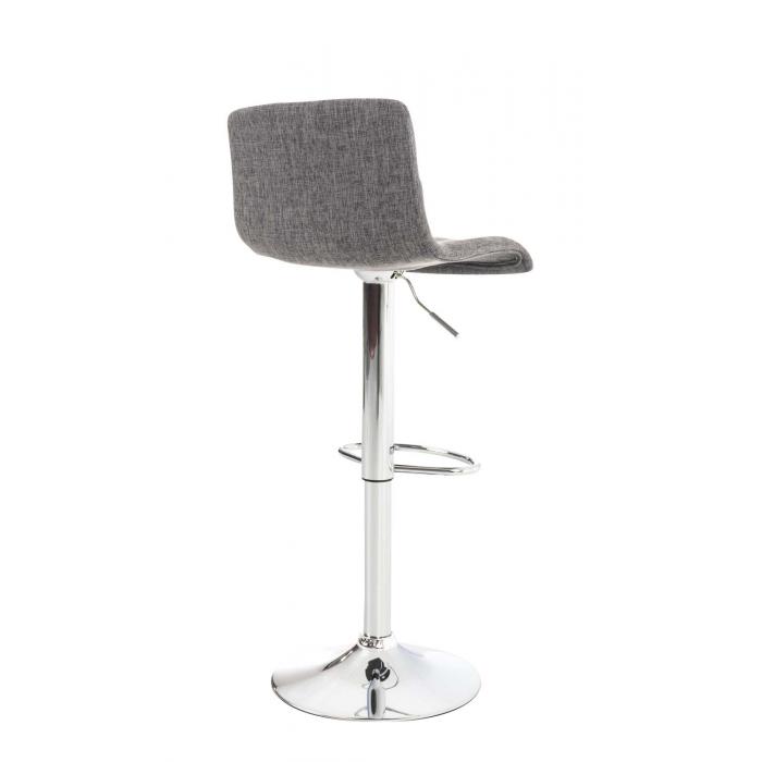 Barhocker HLO-CP20 Stoff ~ hellgrau