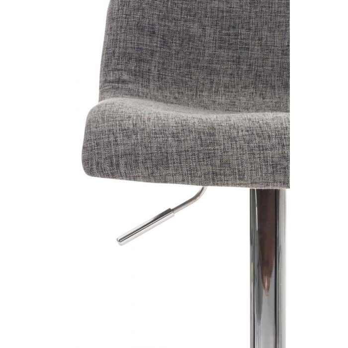 Barhocker HLO-CP20 Stoff ~ hellgrau