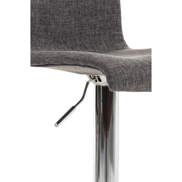 Barhocker HLO-CP20 Stoff ~ hellgrau