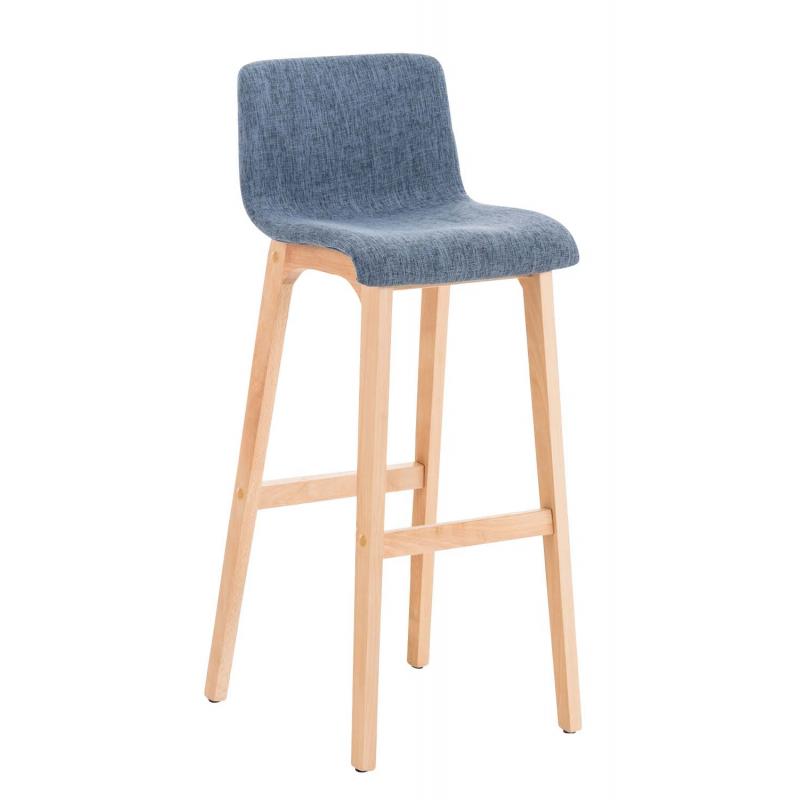 Barhocker HLO-CP20 Stoff Natura ~ blau