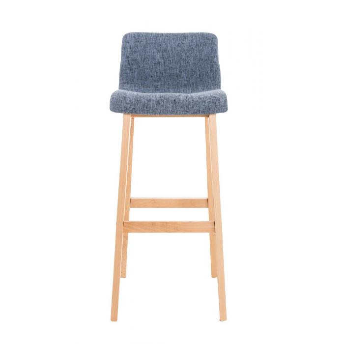 Barhocker HLO-CP20 Stoff Natura ~ blau