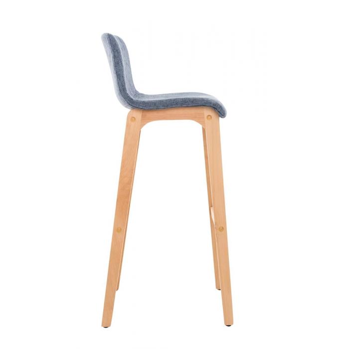 Barhocker HLO-CP20 Stoff Natura ~ blau