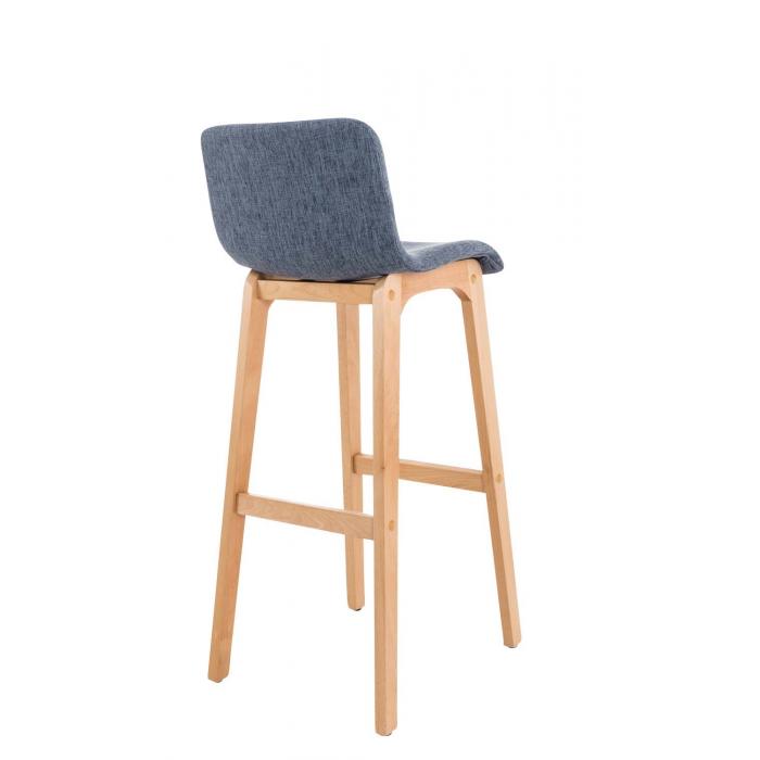 Barhocker HLO-CP20 Stoff Natura ~ blau