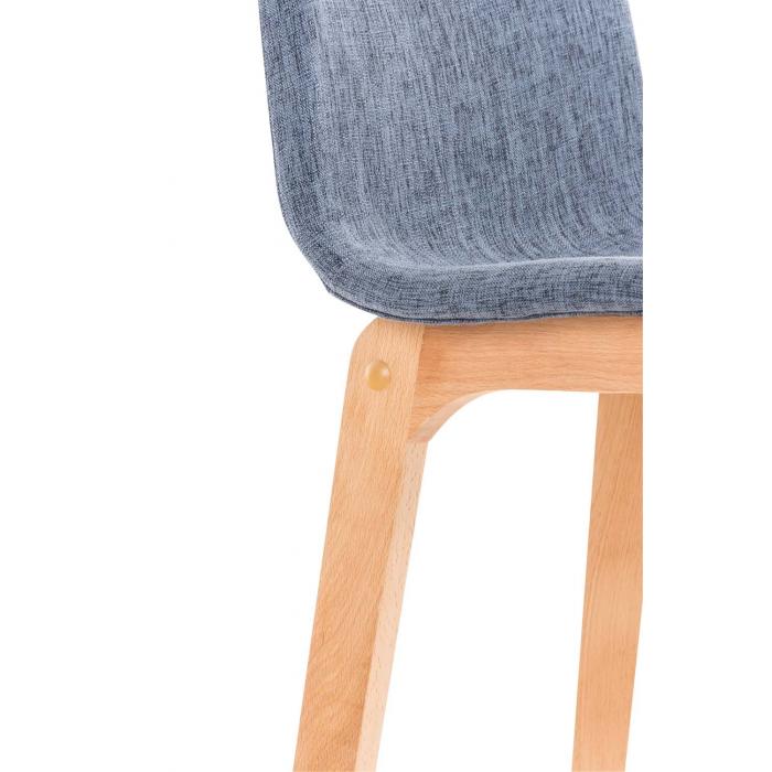 Barhocker HLO-CP20 Stoff Natura ~ blau