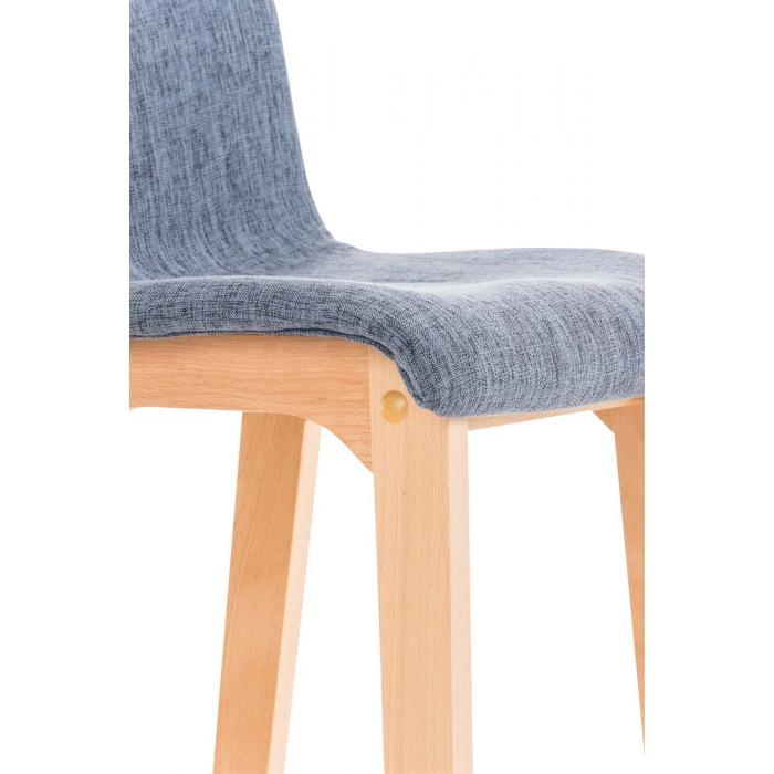 Barhocker HLO-CP20 Stoff Natura ~ blau