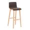 Barhocker HLO-CP20 Stoff Natura ~ braun