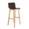Barhocker HLO-CP20 Stoff Natura ~ braun