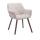 Besucherstuhl HLO-CP13 Stoff walnuss ~ beige