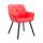Besucherstuhl HLO-CP3 Kunstleder Schwarz ~ rot Besucherstuhl HLO-CP3 Kunstleder Schwarz ~ rot