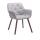 Besucherstuhl HLO-CP13 Stoff walnuss ~ grau Besucherstuhl HLO-CP13 Stoff walnuss ~ grau