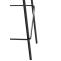 Barhocker HLO-CP20 Stoff 4-Fu Gestell schwarz ~ braun