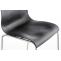 2er Set Barhocker HLO-CP20 Kunststoff 4-Fu Gestell chrom ~ schwarz