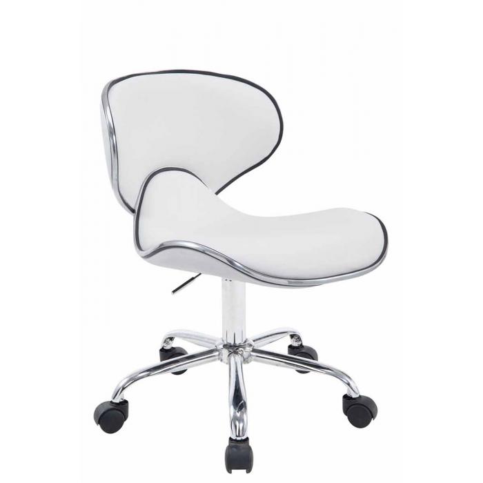 Arbeitshocker HLO-CP104 V2 Kunstleder ~ wei