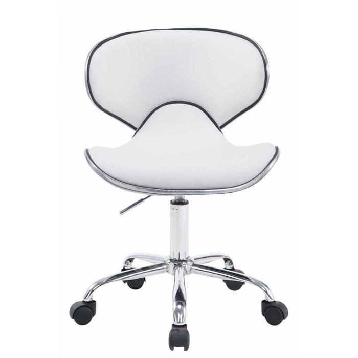 Arbeitshocker HLO-CP104 V2 Kunstleder ~ wei
