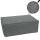 Ottomane HWC-O54, Hocker Fuablage Recamiere Chaiselongue, Stoff/Textil (300g/m) 38x75x97cm ~ dunkelgrau