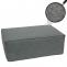 Ottomane HWC-O54, Hocker Fuablage Recamiere Chaiselongue, Stoff/Textil (300g/m) 38x75x97cm ~ dunkelgrau