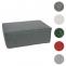 Ottomane HWC-O54, Hocker Fuablage Recamiere Chaiselongue, Stoff/Textil (300g/m) 38x75x97cm ~ dunkelgrau