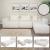 Sofa-Garnitur HWC-O54, Couch Sofa Loungesofa mit Ottomane modular, Stoff/Textil 63x270x190cm ~ creme