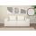 2er-Sofa HWC-O54, Couch 2-Sitzer Loungesofa, modular Stoff/Textil (300g/m) 63x194x97cm ~ creme